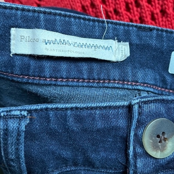 Anthropologie Pilcro & the Letterpress Dark Wash Flare Jeans - Picture 6 of 8